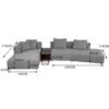 Grey L Sofa Moratuwa